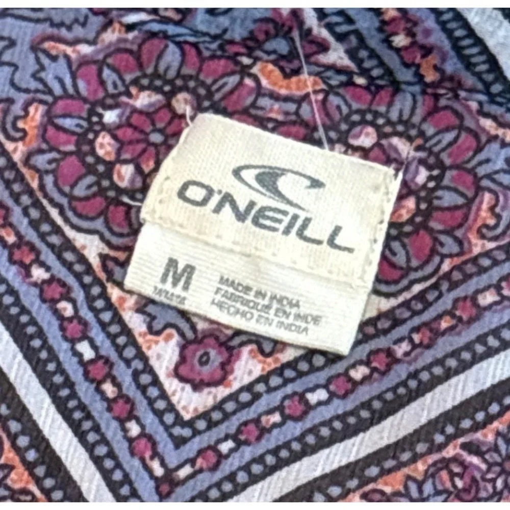 O'Neill Womens Swim Cover Up‎ Tunic Top Sleeveless Boho Beach Size M